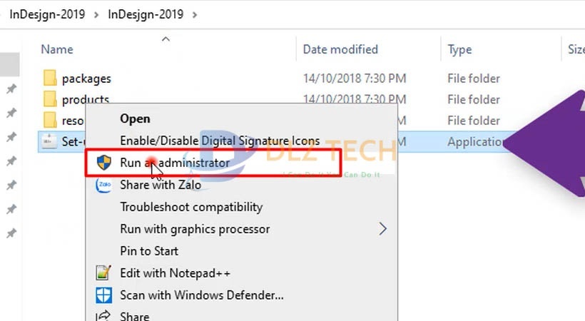Cài InDesign 2019