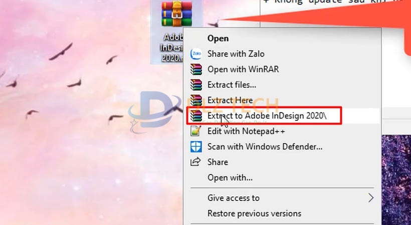 Cài InDesign 2020.