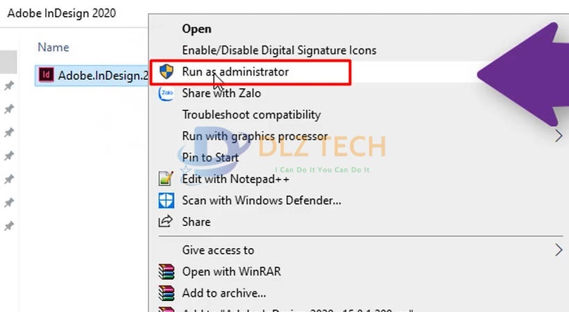 Cài InDesign 2020.