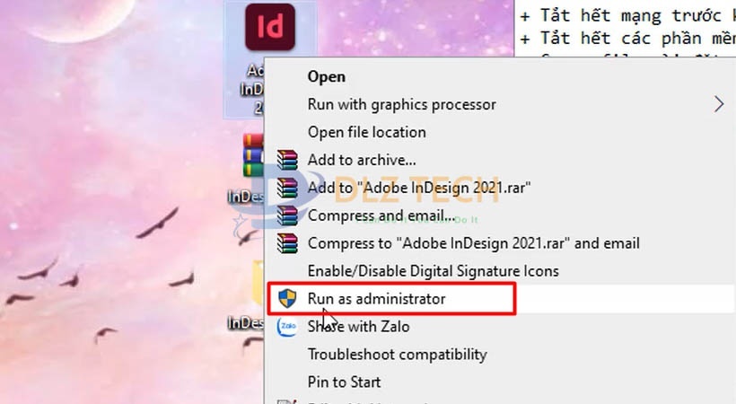 Cài InDesign 2021