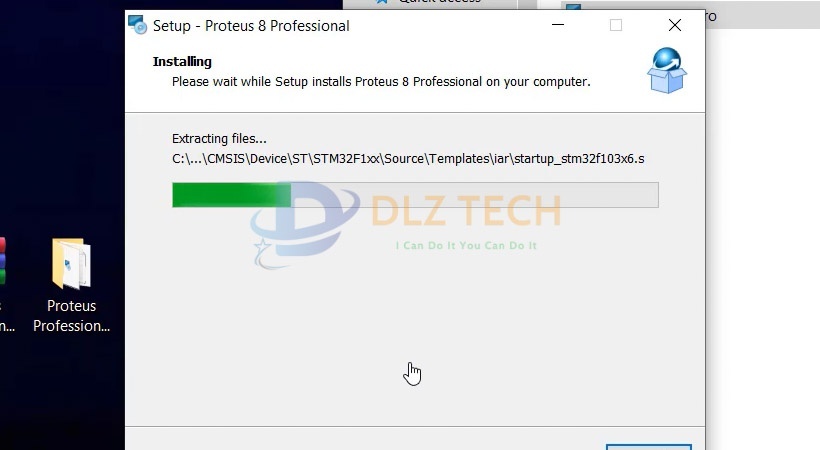 Đợi phần được cài vào máy.