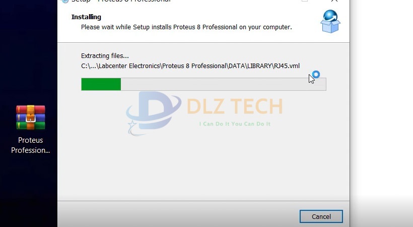 Đợi phần mềm được cài đặt.