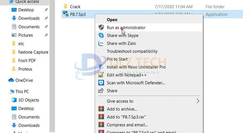 Khởi chạy file như hình.