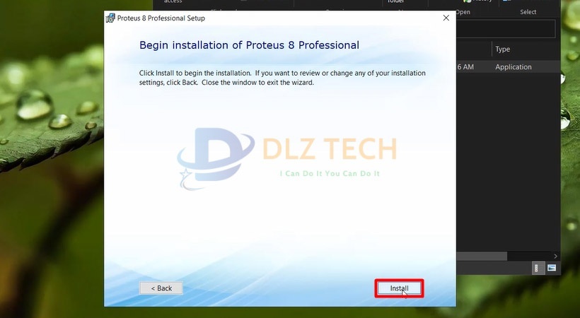 Chọn Install Proteus Professional 8.8.