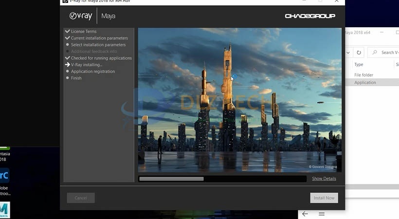cài Vray for Maya 2018