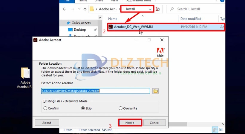 Cài Adobe Acrobat 2015