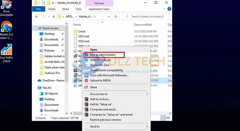 Cài Adobe Acrobat 8