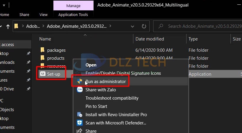cài Adobe Animate 2020