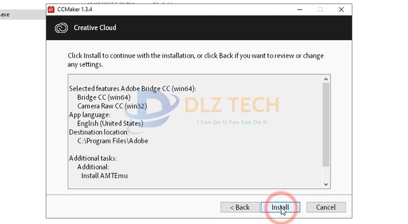 Tiến hành chọn Install.