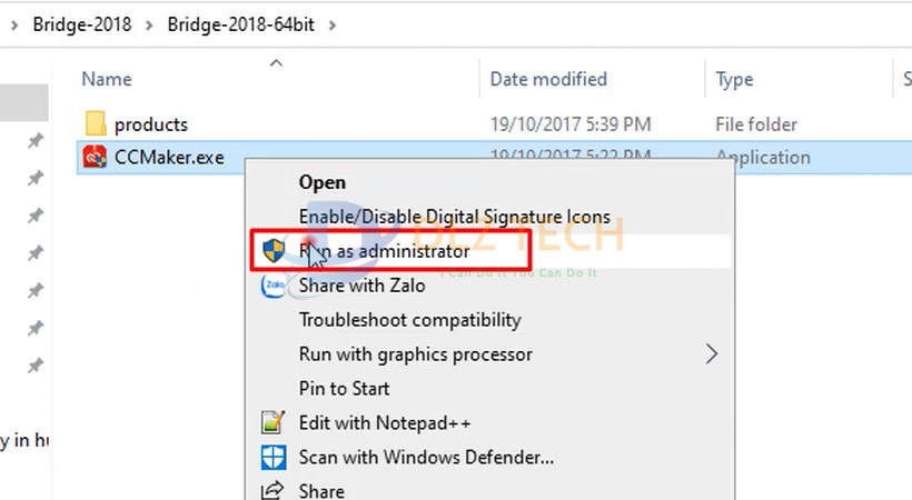 Khởi chạy file như hình.
