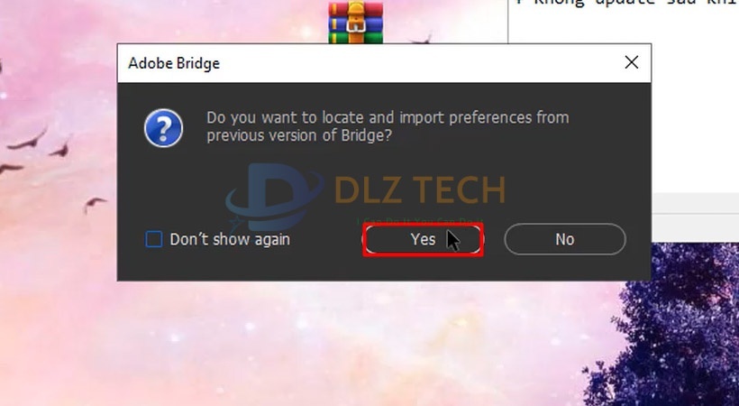 Tiến hành chọn Yes. Hoàn thành cài rồi nhé.