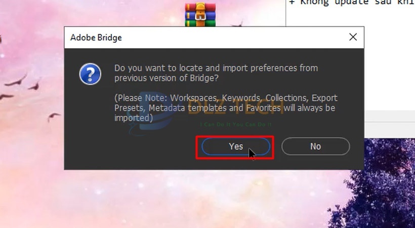Hiện như này thì chọn ok nhé.