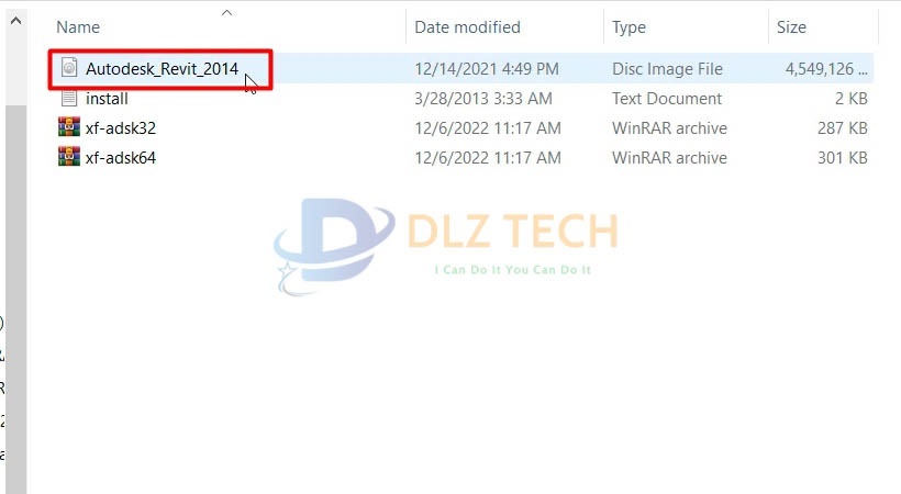 Mở file cài đặt