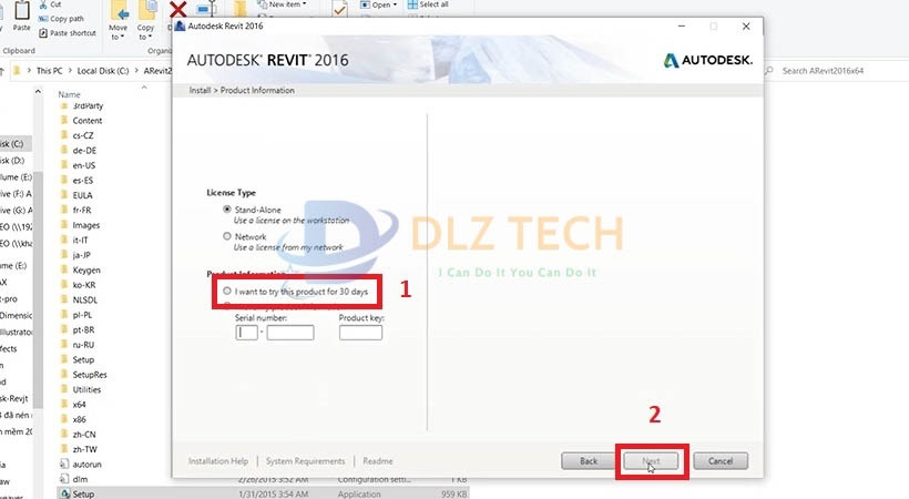 cài Autodesk Revit 2016