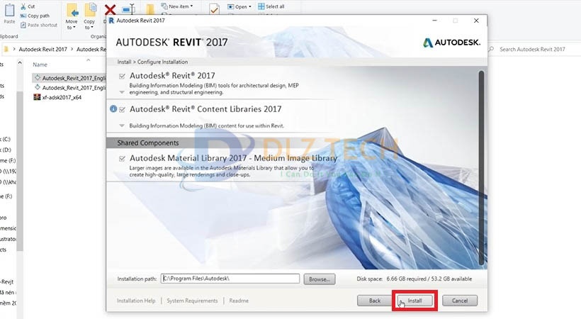 Chọn Install như hình