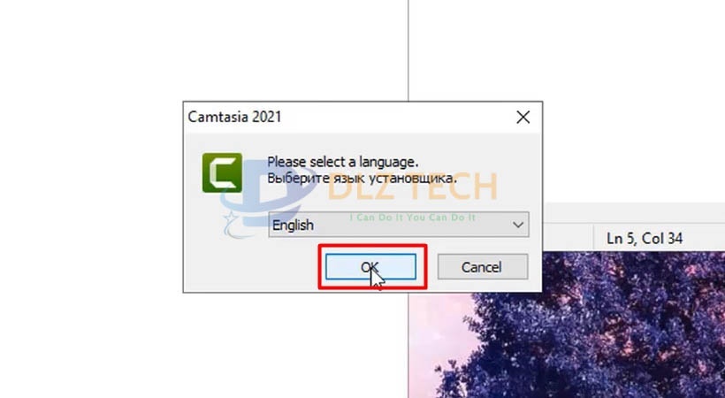 Chọn OK