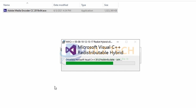 Đợi phần mềm được cài đặt.