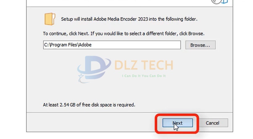 Tiến hành chọn Next để tiếp tục cài Media Encoder 2023.