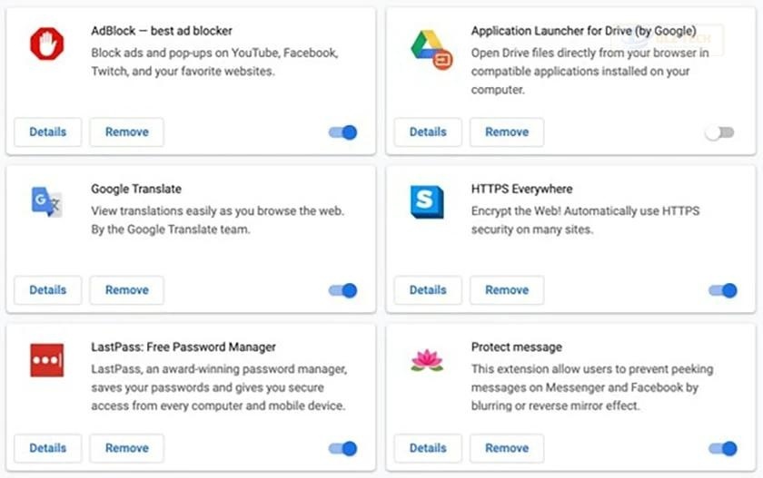 Vô hiệu hóa các tiện ích quảng cáo