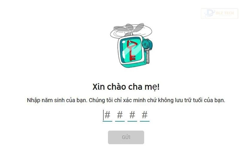 Cách sử dụng Youtube Kid trên web