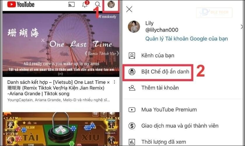 Truy cập ẩn danh khi YouTube Vanced bị lỗi cập nhật