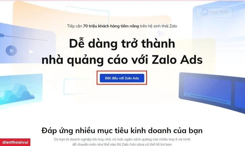 cách chạy quảng cáo trên zalo