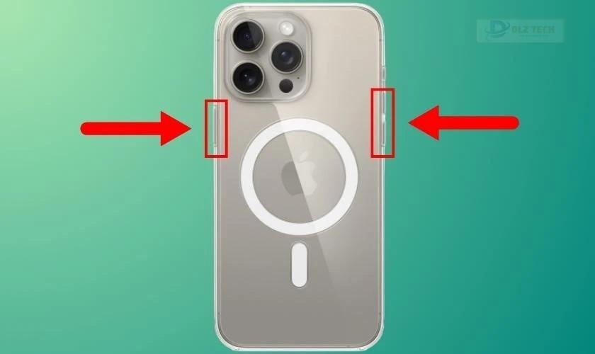 Nhấn và giữ đồng thời phím Side và một phím tăng hoặc giảm âm lượng