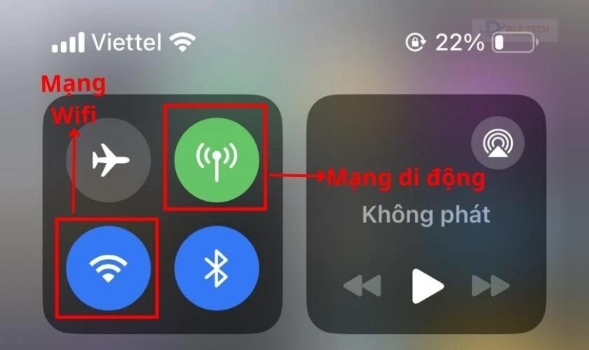 Kiểm tra lại kết nối internet trên điện thoại