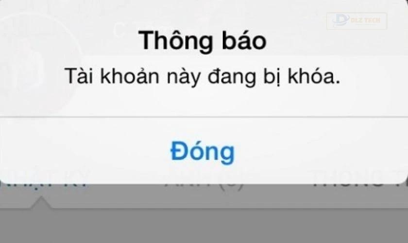 zalo bị vô hiệu hóa là gì