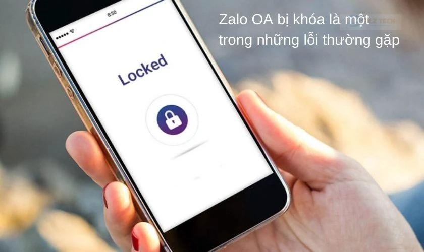 Lỗi tài khoản OA chưa được xác thực