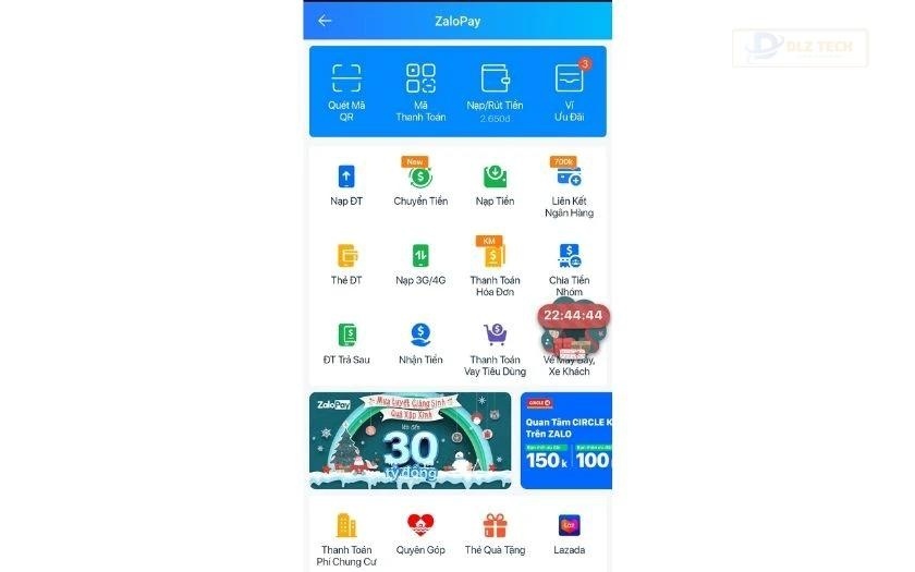Đăng ký ZaloPay thông qua ứng dụng Zalo
