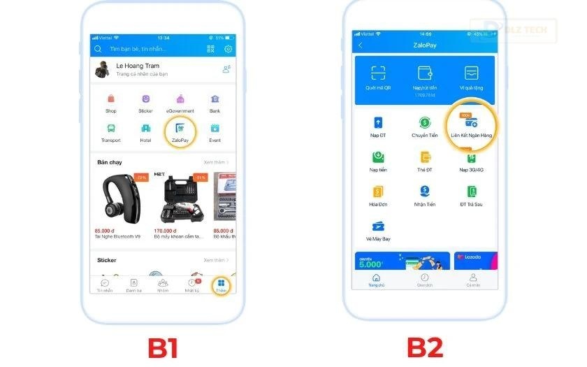 Cách liên kết ngân hàng trên ZaloPay qua Zalo