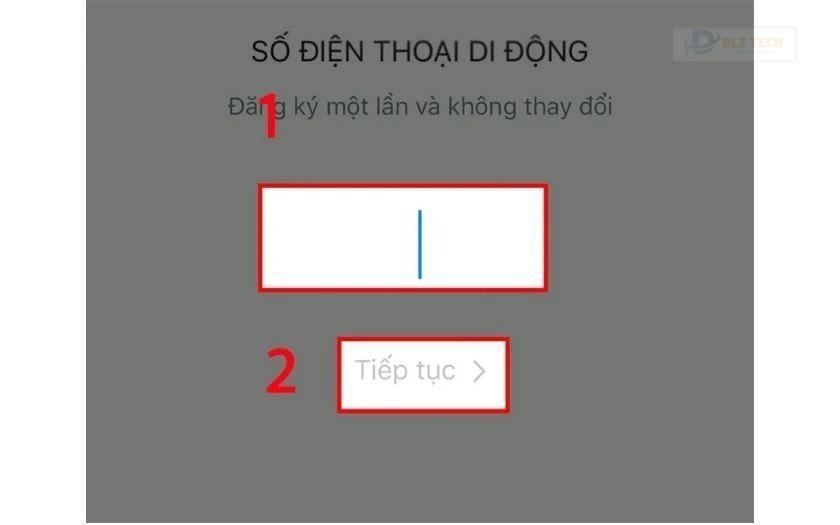 Đăng ký bằng cách liên kết Zalo Pay