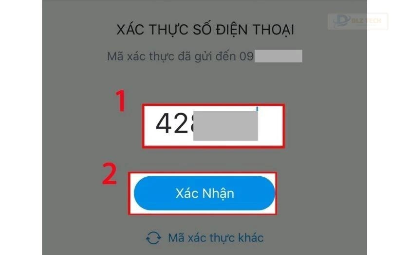 Đăng ký bằng cách liên kết Zalo Pay