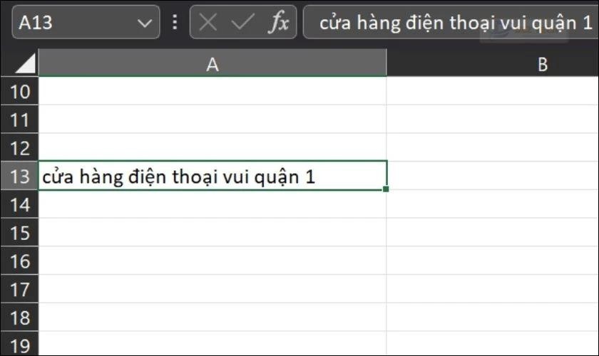 Dùng hàm UPPER viết hoa chữ cái đầu trong Excel