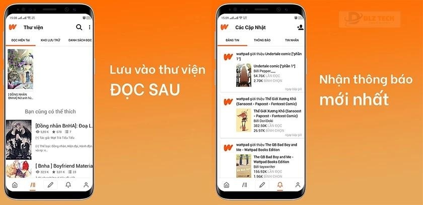 Một số tính năng nổi bật của Wattpad