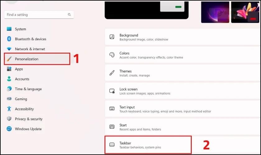 Kiểm tra chế độ ẩn thanh Taskbar trên Windows 11