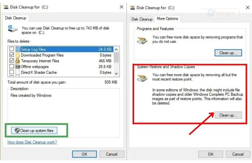 Xóa thư mục Windows.old để khắc phục lỗi winload.exe win 10