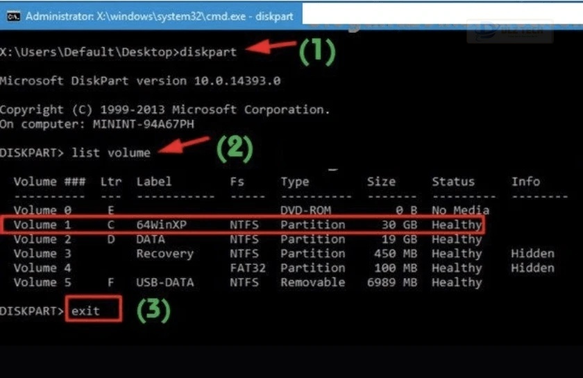 USB Boot - phương pháp sửa winload.exe missing