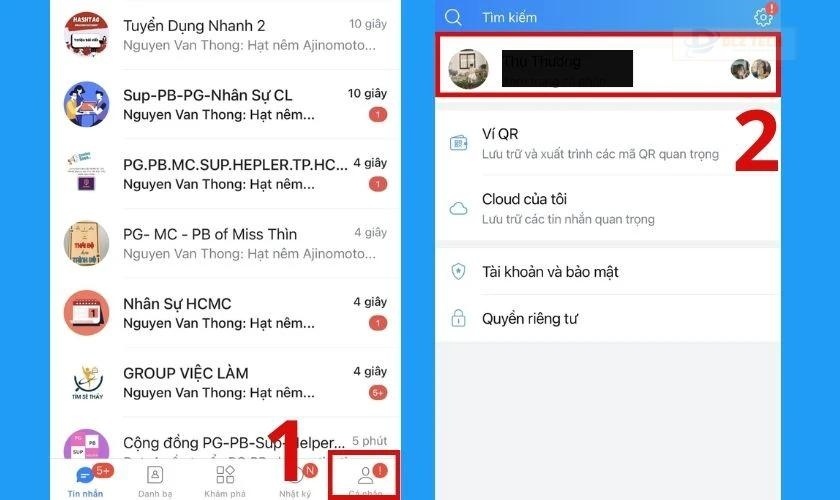 cách xóa ảnh đại diện zalo bằng việc thay một ảnh mới