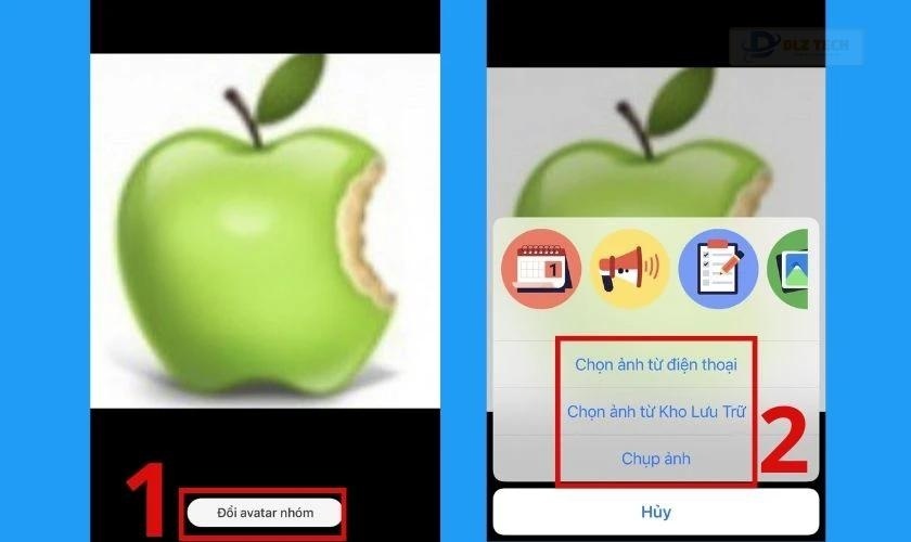 đổi avatar nhóm mới