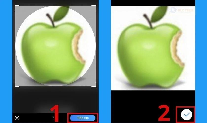 hoàn tất đổi avatar mới trên zalo
