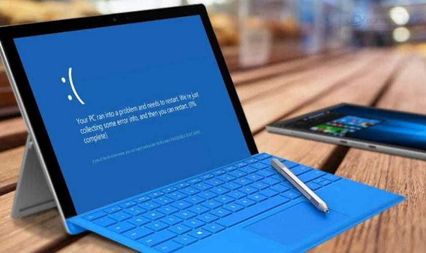 Laptop không khởi động được và hiện màn hình màu xanh