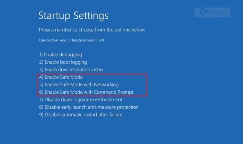 Sửa lỗi laptop không khởi động được khi ở chế độ Safe Mode