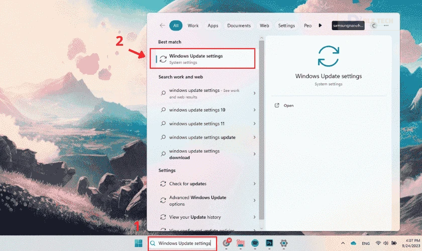 Kiểm tra và cập nhật phiên bản Windows mới nhất khi bị lỗi 0x0000011b