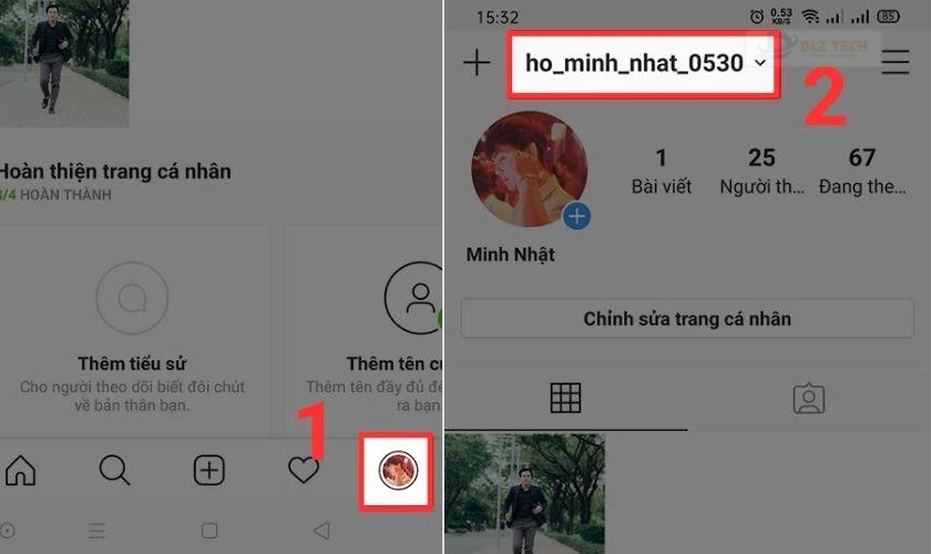 get link instagram cá nhân