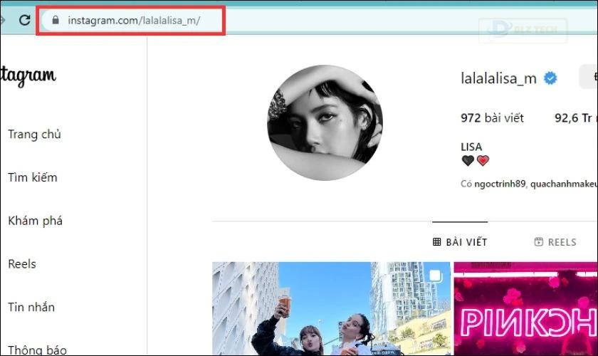 cách lấy link instagarm trên máy tính