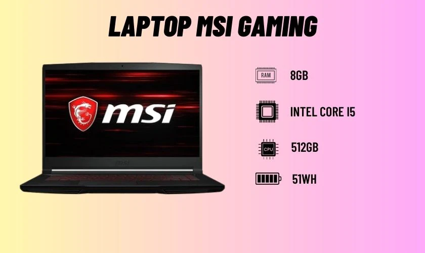 Laptop MSI Gaming GF63