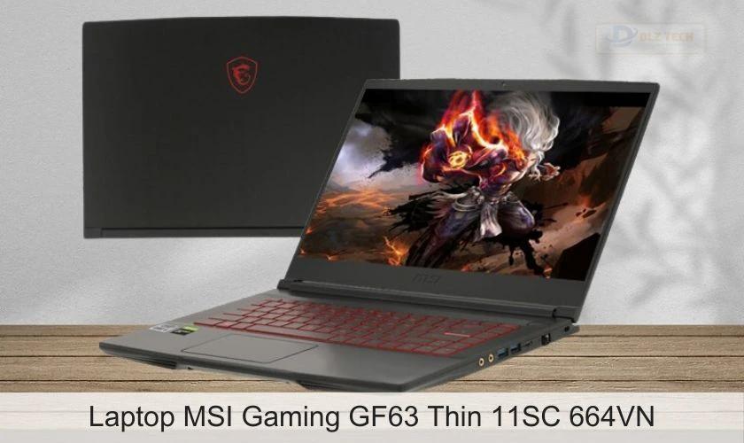 Laptop MSI Gaming GF63 Thin 11SC 664VN cho sinh viên kỹ thuật