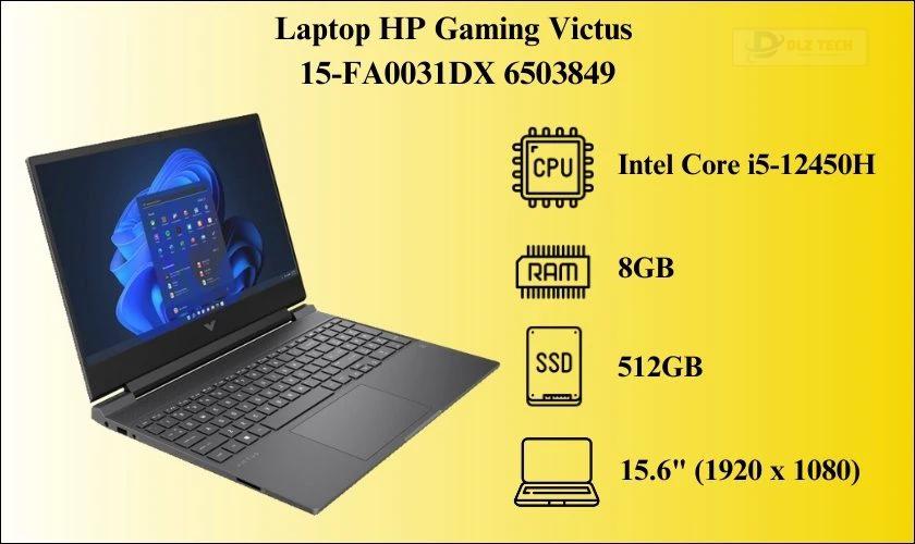 Laptop HP Gaming Victus 15-FA0031DX 6503849